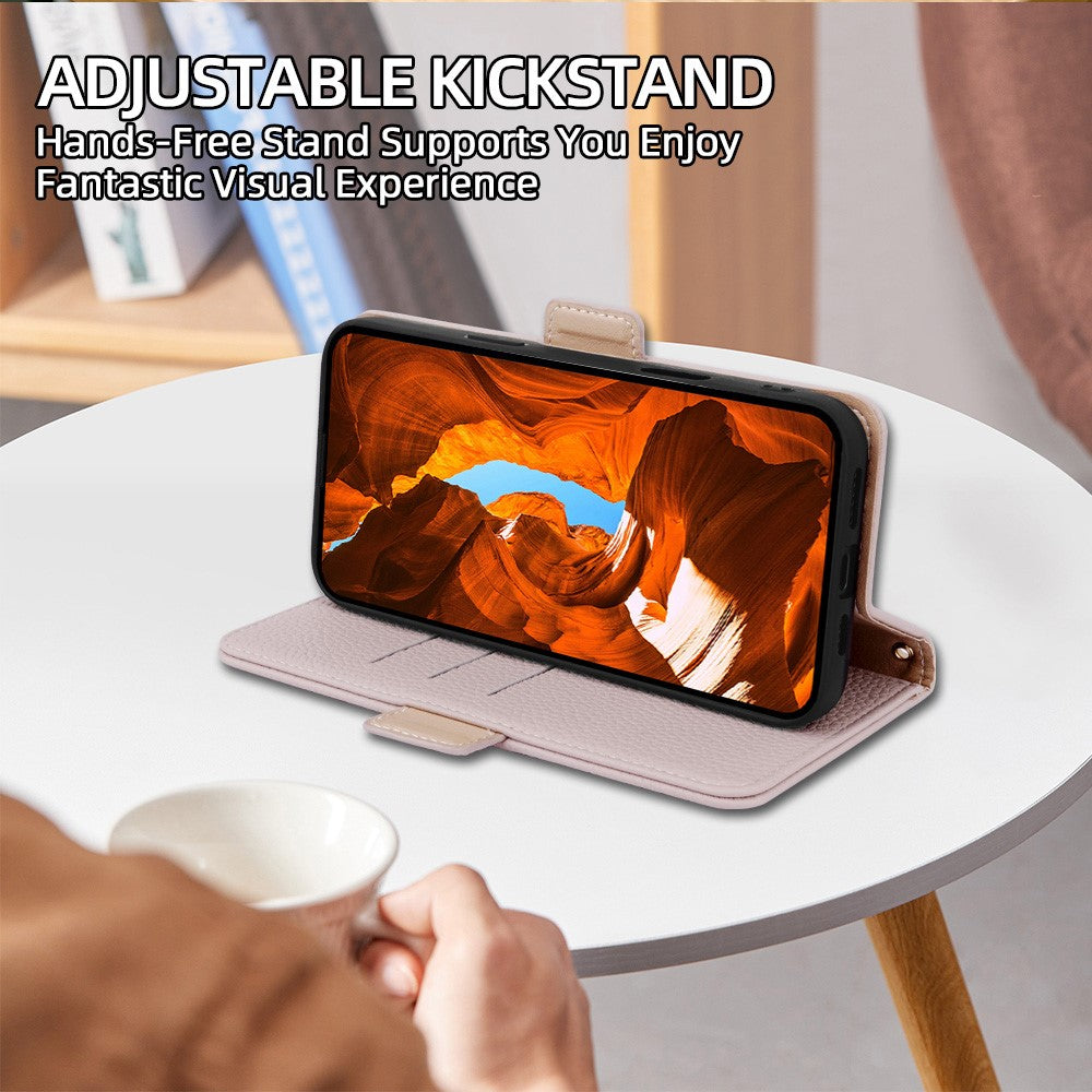 Samsung Galaxy A37 5G Plånboksfodral PU-läder med kanintryck och avtagbar handledsrem