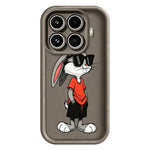 Xiaomi 17T TPU-skal tecknat kaninmönster gummerat halkfritt mobilbaksida