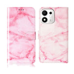 For Honor X7e Plus 5G / Honor 600 Smart 5G Stand Case Marmor Malet Folio Flip Læderpung Telefoncover
