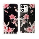For Honor X7e Plus 5G / Honor 600 Smart 5G Stand Case Marmor Malet Folio Flip Læderpung Telefoncover