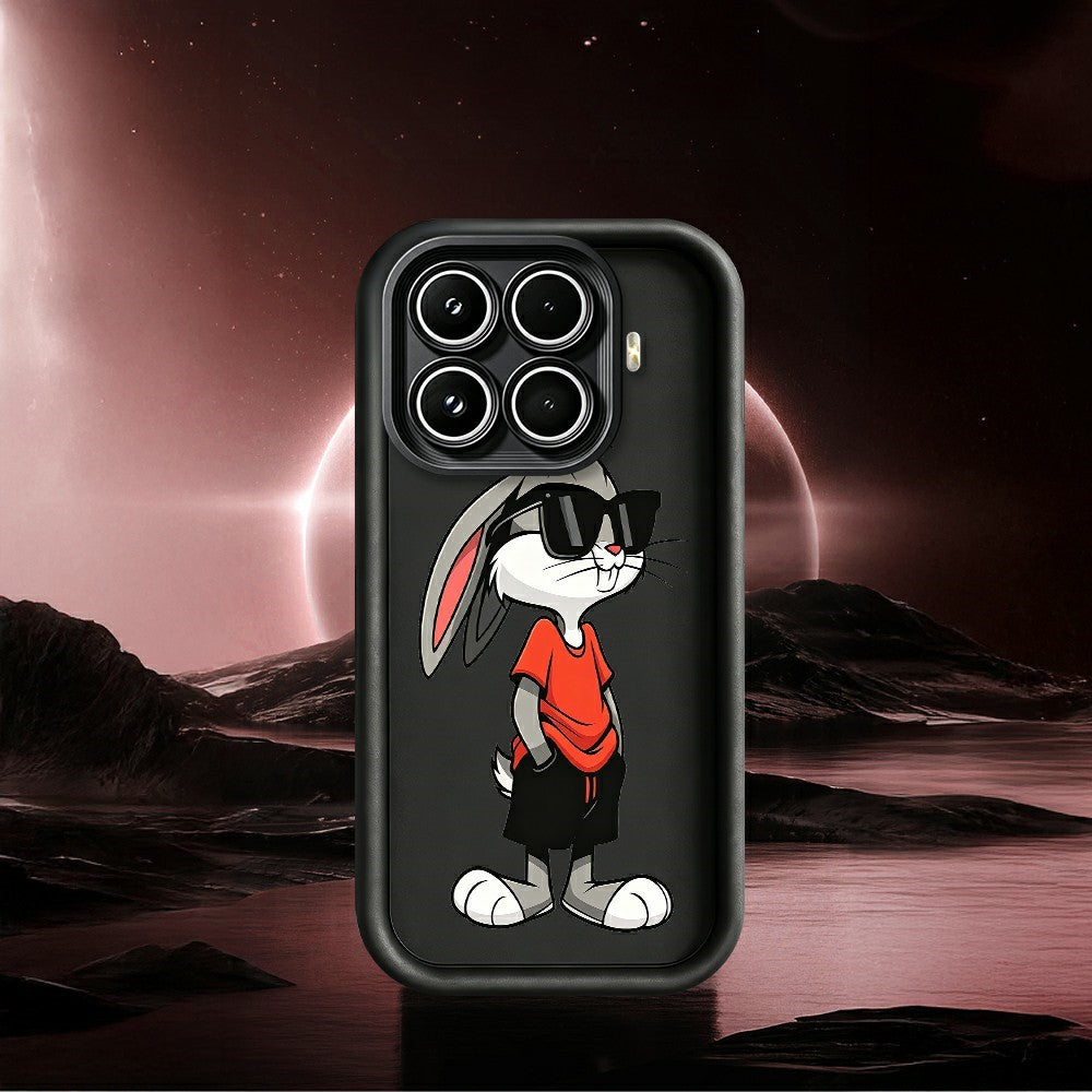 For Xiaomi 17T Pro TPU Case Cartoon Rabbit Pattern Rubberized Anti-Slip Phone Back Cover