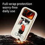 For Xiaomi 17 Pro TPU Case Cartoon Rabbit Pattern Rubberized Anti-Slip Phone Back Cover