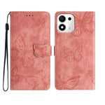 For Honor X7e Plus 5G / Honor 600 Smart 5G Case Butterfly Design Flip Wallet Leather Phone Cover Skin-Touch