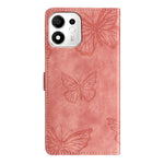 For Honor X7e Plus 5G / Honor 600 Smart 5G Case Butterfly Design Flip Wallet Leather Phone Cover Skin-Touch