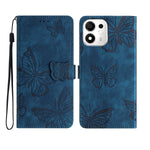 For Honor X7e Plus 5G / Honor 600 Smart 5G Case Butterfly Design Flip Wallet Leather Phone Cover Skin-Touch