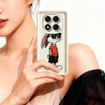 Xiaomi Redmi Note 15 Pro 5G (Global) TPU-skal Tecknad kaninmönster Gummerat halkfritt mobilbaksida