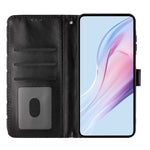 Til Honor X7e Plus 5G / Honor 600 Smart 5G Læderetui Prikket Mønster Pung Stativ Folio Telefoncover