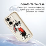 For Xiaomi Redmi 15C 4G (Global) (171mm)  /  Poco C85 4G (171mm) TPU Case Cartoon Rabbit Pattern Rubberized Anti-Slip Phone Back Cover
