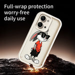 For Xiaomi Redmi 15C 4G (Global) (171mm)  /  Poco C85 4G (171mm) TPU Case Cartoon Rabbit Pattern Rubberized Anti-Slip Phone Back Cover