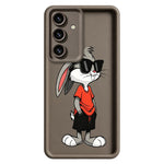 Samsung Galaxy S26+ TPU-skal med tecknad kaninmönster, gummierat halkfritt bakstycke