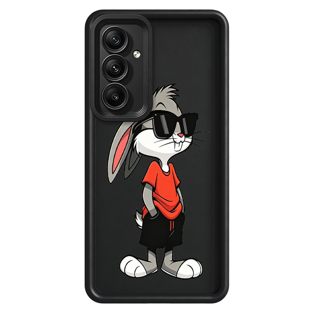 Samsung Galaxy A57 5G TPU-skal Tecknad kaninmönster Gummerat halkfritt bakstycke