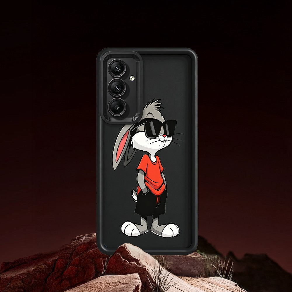 Samsung Galaxy A56 5G TPU-skal Tecknad kaninmönster Gummerat halkfritt bakstycke