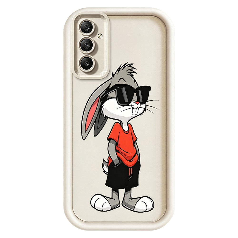 TPU-skal till Samsung Galaxy A18 5G / A18 4G / A17 5G / A17 4G tecknat kaninmönster gummerat halkfritt bakstycke