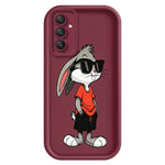TPU-skal till Samsung Galaxy A18 5G / A18 4G / A17 5G / A17 4G tecknat kaninmönster gummerat halkfritt bakstycke