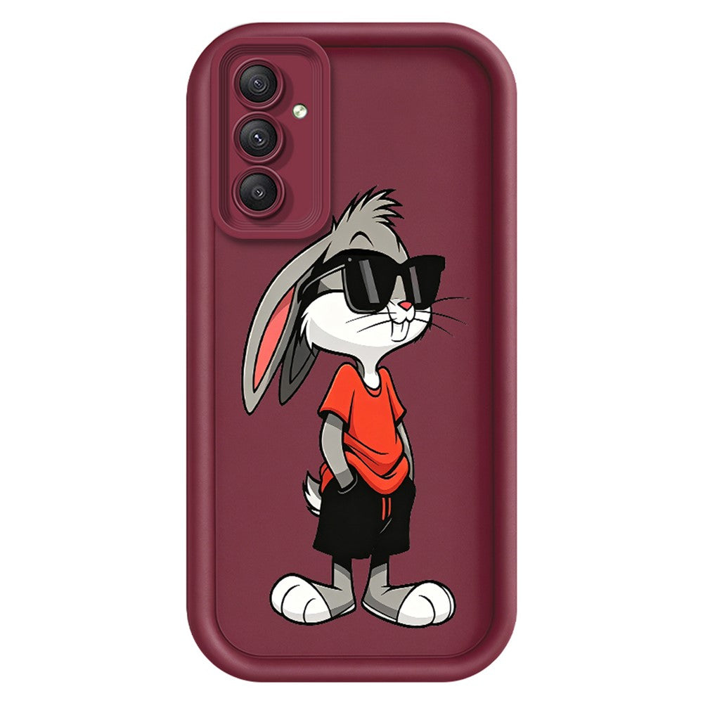 TPU-skal till Samsung Galaxy A18 5G / A18 4G / A17 5G / A17 4G tecknat kaninmönster gummerat halkfritt bakstycke