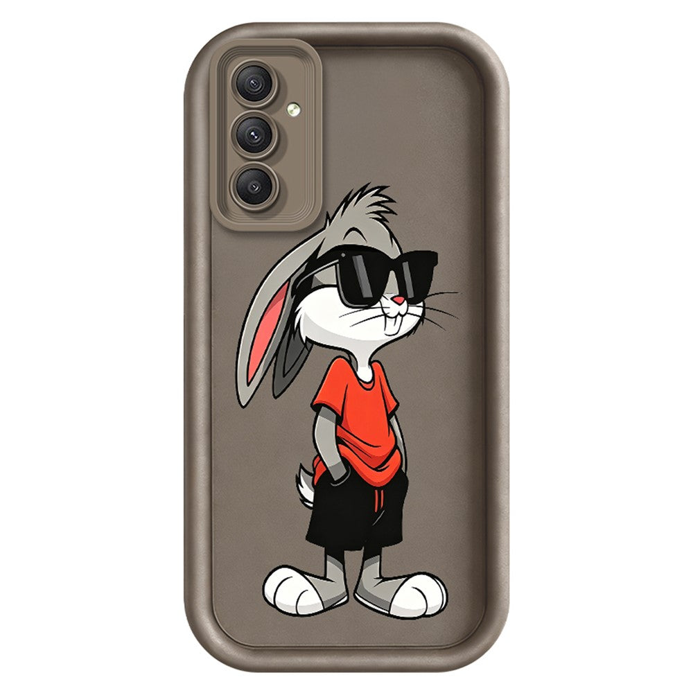 TPU-skal till Samsung Galaxy A18 5G / A18 4G / A17 5G / A17 4G tecknat kaninmönster gummerat halkfritt bakstycke