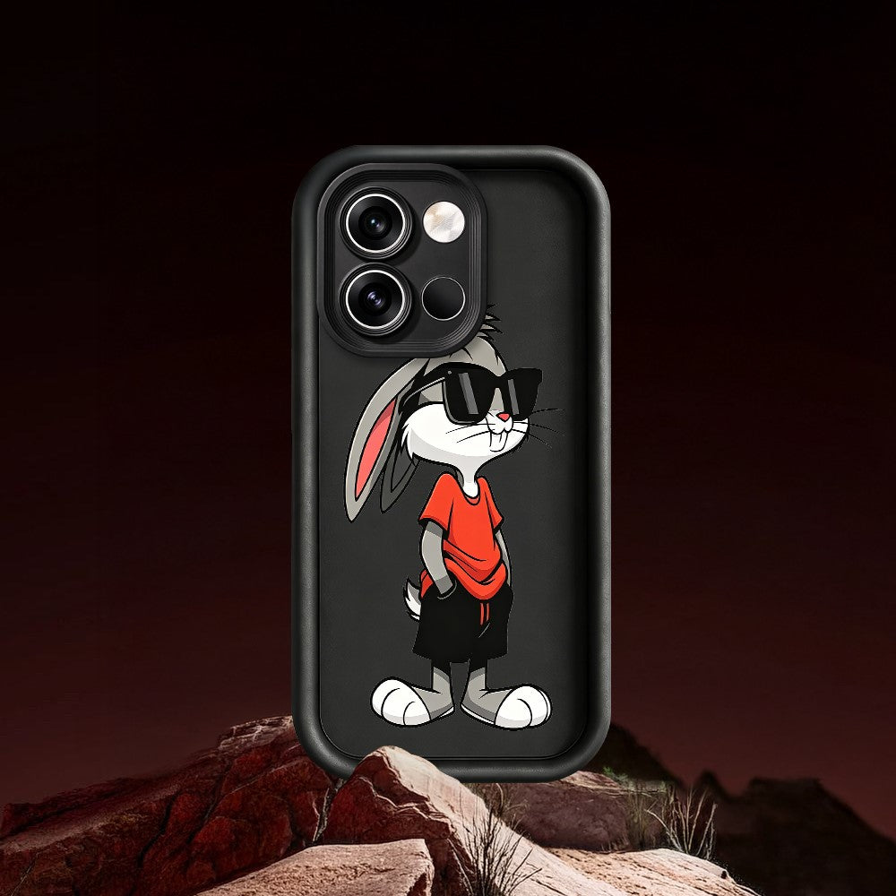 For OnePlus Nord 6 5G TPU Case Cartoon Rabbit Pattern Rubberized Anti-Slip Phone Back Cover