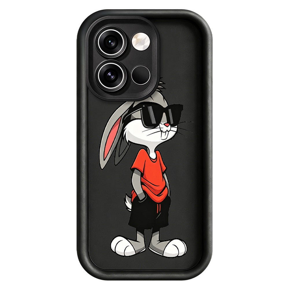 For OnePlus Nord 6 5G TPU Case Cartoon Rabbit Pattern Rubberized Anti-Slip Phone Back Cover