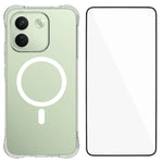 WANLONFENG for Xiaomi Redmi Note 17 Pro Max 5G / Xiaomi Redmi Note 17 Pro+ 5G WL2 Series 2.0mm Magnetic Case Clear TPU Phone Back Cover with Screen Film