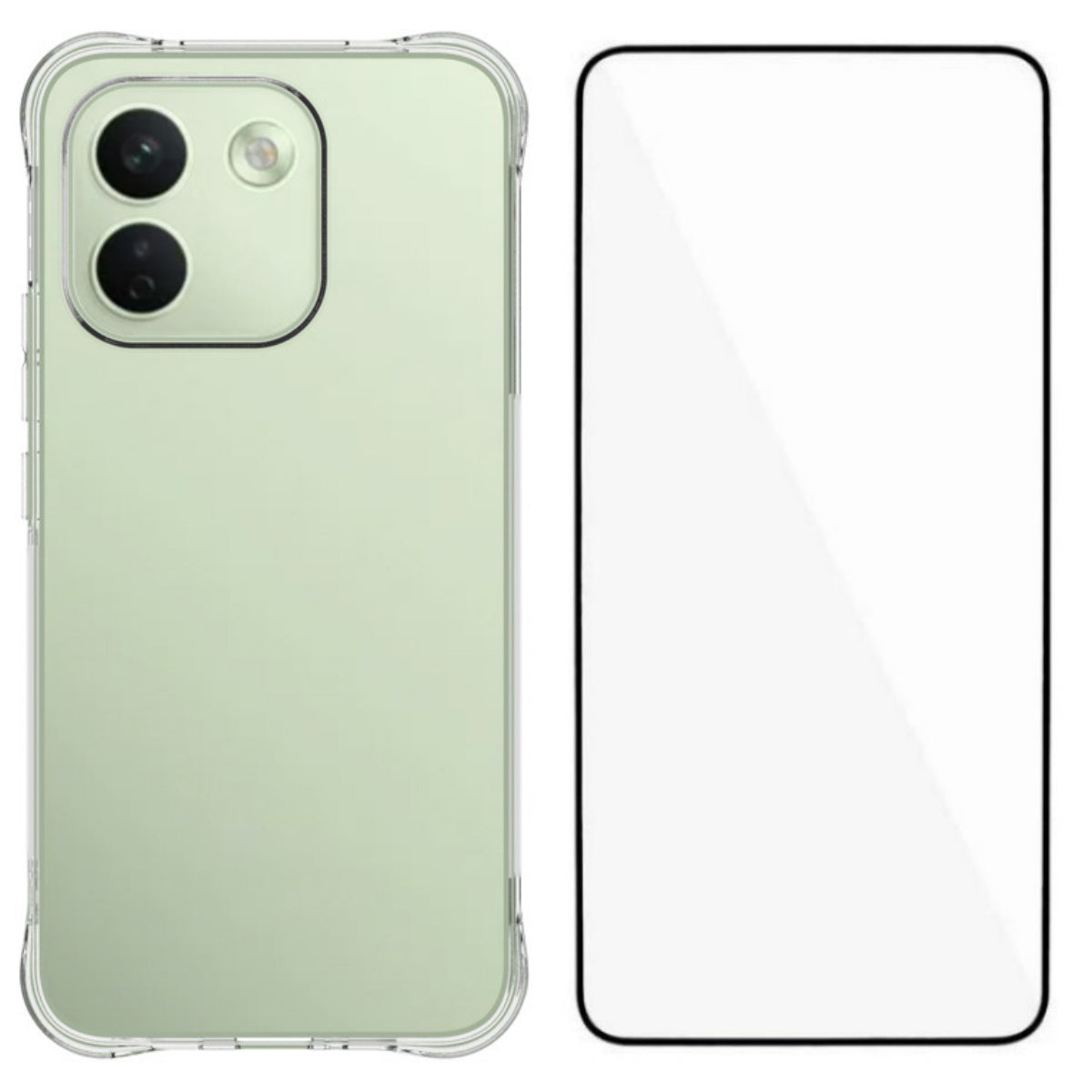 WANLONFENG för Xiaomi Redmi Note 17 Pro Max 5G / Xiaomi Redmi Note 17 Pro+ 5G WL-seriens skal 2,0 mm TPU-mobilskydd med härdat glasfilm