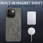 WANLONFENG for Xiaomi Redmi Note 17 Pro Max 5G / Xiaomi Redmi Note 17 Pro+ 5G SD1 Series Magnetic Case Nappa Texture PC TPU Phone Cover