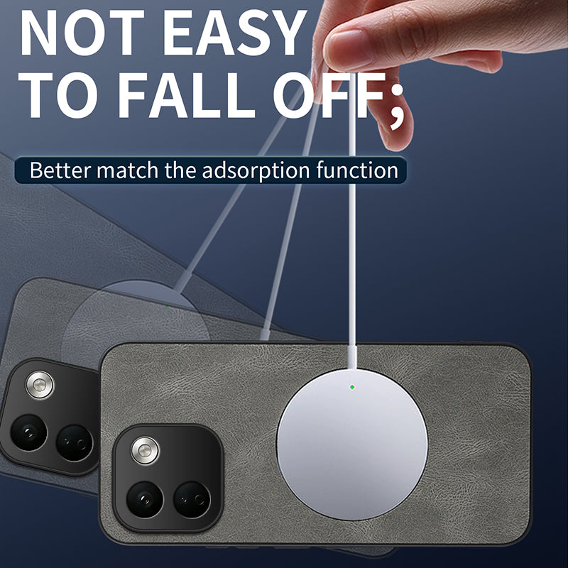 WANLONFENG for Xiaomi Redmi Note 17 Pro Max 5G / Xiaomi Redmi Note 17 Pro+ 5G SD1 Series Magnetic Case Nappa Texture PC TPU Phone Cover