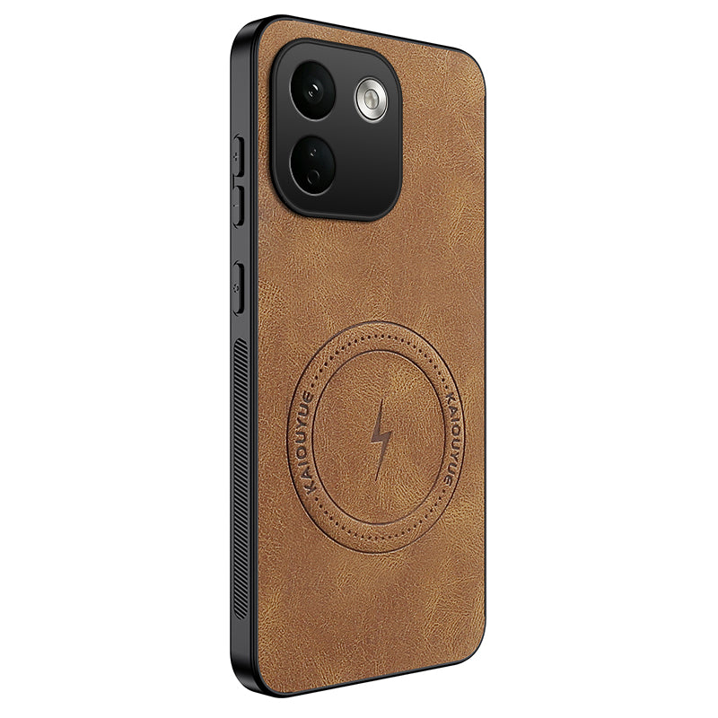 WANLONFENG for Xiaomi Redmi Note 17 Pro Max 5G / Xiaomi Redmi Note 17 Pro+ 5G SD1 Series Magnetic Case Nappa Texture PC TPU Phone Cover
