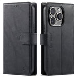 FIERRE SHANN FS032 För iPhone 13 Pro Max Skal Magnetiskt Avtagbart PU-läder RFID-blockerande Plånboksfodral
