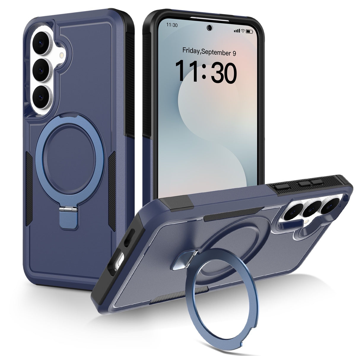 Samsung Galaxy S26 FE-skal Magnetiskt roterbart stöd PC + TPU-mobilskyddsskal