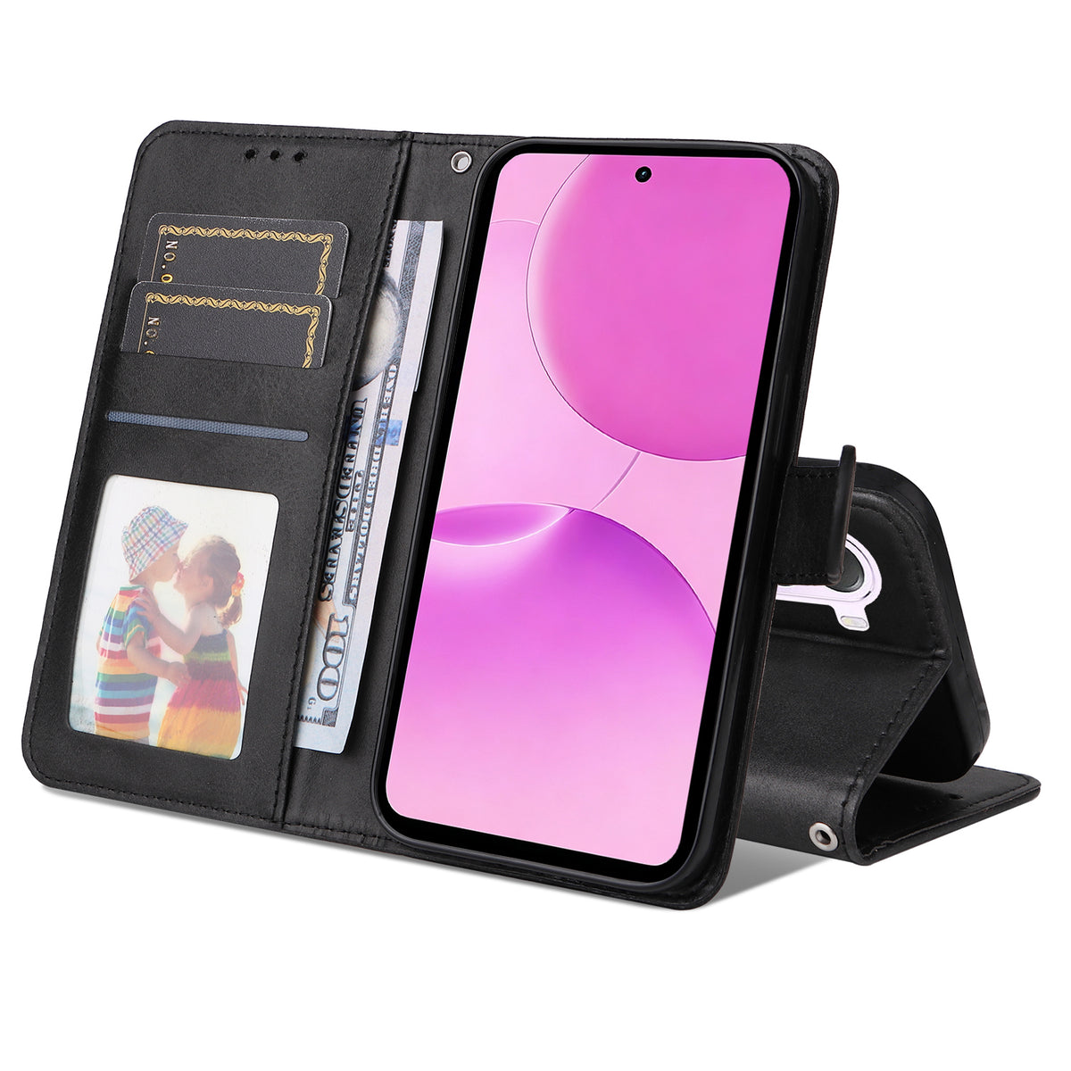 OnePlus Nord CE6 Lite 5G / Realme P4x 5G Plånboksfodral PU-läder Folio Flip-fodral