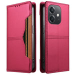 Oppo A3x 5G (Indien) / Oppo A3x 4G / Oppo A40 4G / Oppo A40M 4G / Oppo A60 5G / Oppo A5x 5G / Oppo A5i 4G / Oppo A3i 5G / Oppo A3 4G / Oppo A3 5G / Oppo A5x 4G Plånboksfodral Extern kortplats Magnetisk stängning Lädermobilskal