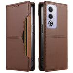 For Oppo A3 Pro (India) 5G / Oppo A3x 5G (China) / Oppo A80 5G / Oppo K12x 5G (Global) / Oppo A3 Pro (Global) 5G Wallet Case External Card Slot Magnetic Closing Leather Phone Cover