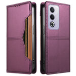For Oppo A3 Pro (India) 5G / Oppo A3x 5G (China) / Oppo A80 5G / Oppo K12x 5G (Global) / Oppo A3 Pro (Global) 5G Wallet Case External Card Slot Magnetic Closing Leather Phone Cover