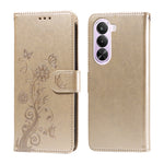 OnePlus Nord CE6 Lite 5G / Realme P4x 5G Läderfodral Fjärilsblommigt Tryck Plånboksfodral