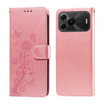 For Huawei nova 16 SE 5G Leather Case Butterfly Floral Imprint Wallet Stand Cover
