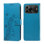 For Huawei nova 16 SE 5G Leather Case Butterfly Floral Imprint Wallet Stand Cover