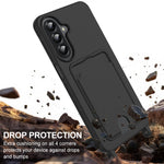 Samsung Galaxy F70 Pro 5G / A27 5G-mobilcover i flydende silikone med kortholder og kort rem