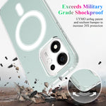 For Honor X7e Plus 5G / Honor X7e Plus 4G / Honor 600 Smart 5G Gennemsigtigt Magnetisk Telefoncover TPU + Akryl Bagcover
