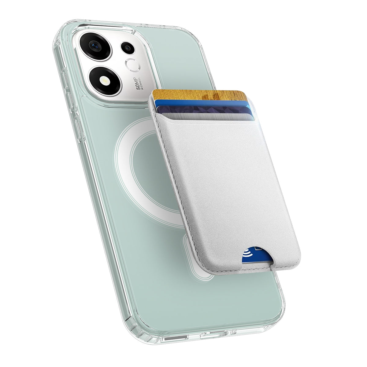 For Honor X7e Plus 5G / Honor X7e Plus 4G / Honor 600 Smart 5G Clear Phone Magnetic Case TPU + Acrylic Back Cover