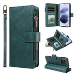For Xiaomi Redmi Note 17 4G (Global) / Xiaomi Redmi Note 17 (India/China) 5G / Xiaomi Redmi Note 17 5G (Global) Leather Case 9 Card Slots Zipper Pocket Phone Cover with Wrist Strap