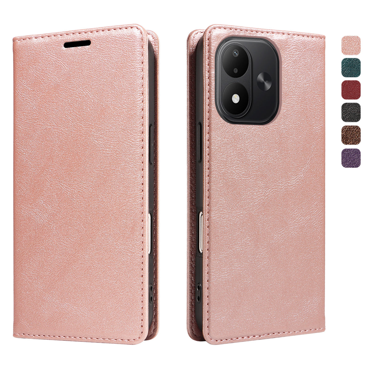 Xiaomi Redmi Note 17 4G (Global) / Xiaomi Redmi Note 17 (Indien/Kina) 5G / Xiaomi Redmi Note 17 5G (Global) Plånboksfodral RFID-blockerande kortfack stativ magnetisk stängning lädermobilfodral