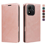 Xiaomi Redmi Note 17 4G (Global) / Xiaomi Redmi Note 17 (Indien/Kina) 5G / Xiaomi Redmi Note 17 5G (Global) pungcover med RFID-blokerende kortlommer, stativ og magnetisk lukning, lædermobilcover