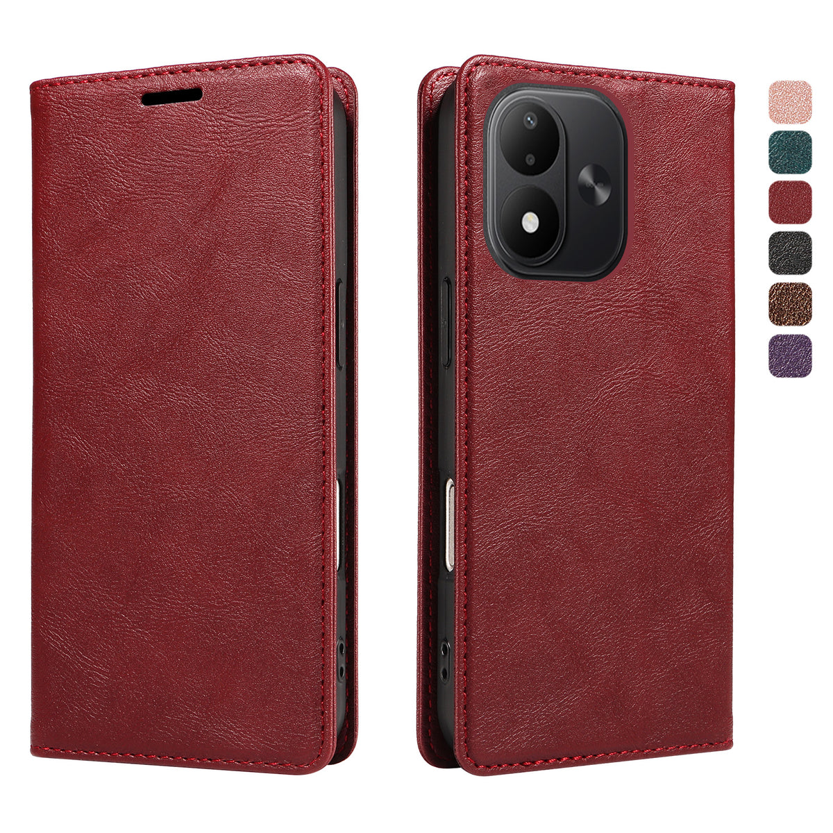 Xiaomi Redmi Note 17 4G (Global) / Xiaomi Redmi Note 17 (Indien/Kina) 5G / Xiaomi Redmi Note 17 5G (Global) Plånboksfodral RFID-blockerande kortfack stativ magnetisk stängning lädermobilfodral