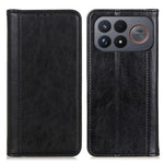 Xiaomi Poco F9 Ultra 5G / Redmi K100 Pro Max 5G (Kina) Stativskal Split Leather Litchi Texture Plånboksfodral