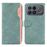 ABEEL For Xiaomi Poco F9 Ultra 5G  /  Redmi K100 Pro Max 5G (China) Case Color Splicing Leather Flip Phone Cover RFID Blocking