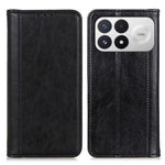 For Xiaomi Poco F9 Pro 5G  /  Redmi K100 Pro 5G Stand Case Split Leather Litchi Texture Wallet Phone Cover