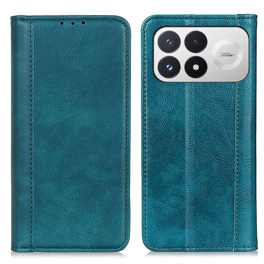 For Xiaomi Poco F9 Pro 5G  /  Redmi K100 Pro 5G Stand Case Split Leather Litchi Texture Wallet Phone Cover