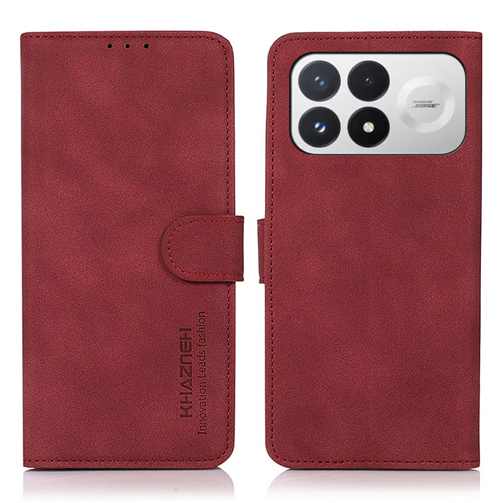 KHAZNEH For Xiaomi Poco F9 Pro 5G  /  Redmi K100 Pro 5G (China) Case Anti Scratch PU Leather Wallet Stand Phone Cover