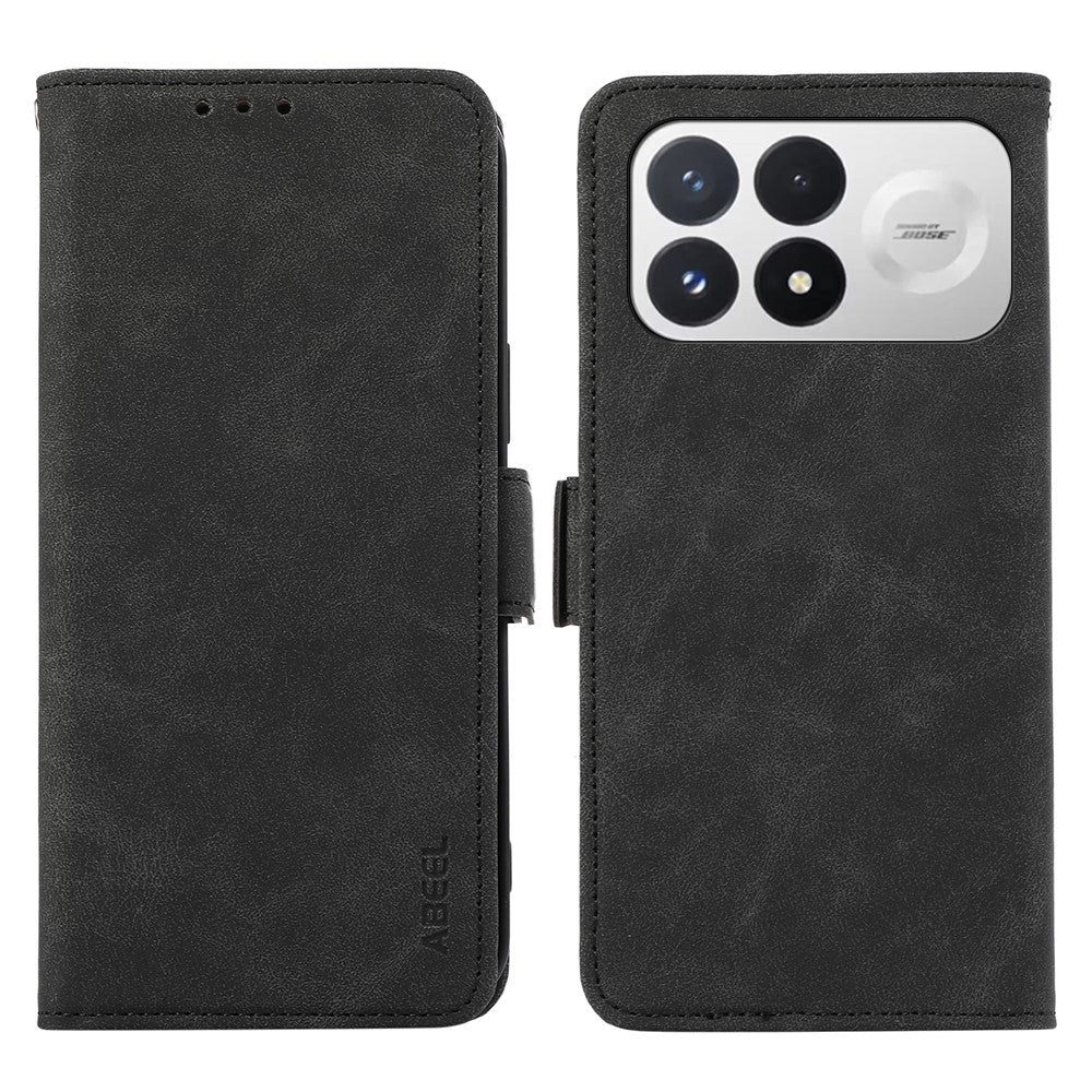 ABEEL For Xiaomi Poco F9 Pro 5G  /  Redmi K100 Pro 5G Case PU Leather Folio Stand View RFID Blocking Phone Cover