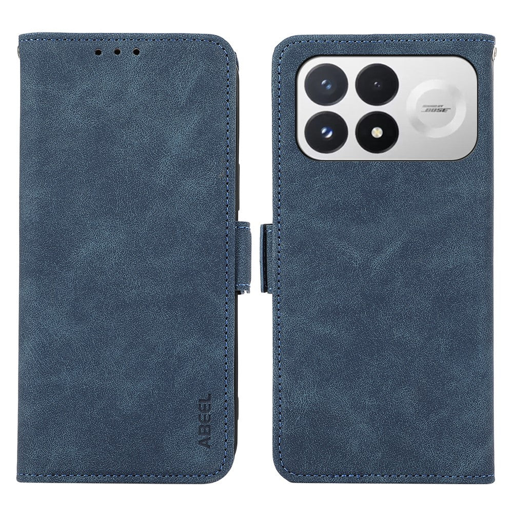 ABEEL For Xiaomi Poco F9 Pro 5G  /  Redmi K100 Pro 5G Case PU Leather Folio Stand View RFID Blocking Phone Cover